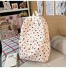 Schoolbag girl style strawberry printed schoolbag backpack girl cute small fresh large capacity lightweight high value backpack