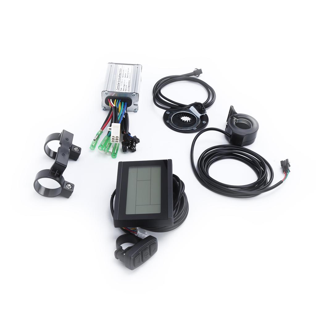 36V 48V 250W Electric Motor Brushless 7A Controller Kit with KTLCD3 Display Panel Sensor Throttle for Electric Bike