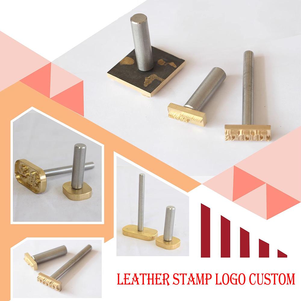 Lederstempel LOGO Personalisierung Messingform Handstanzen Lederstempel Marke Arbeiten Schnitzen Stanzwerkzeuge Handwerk