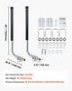 Boat Trailer Guides, 1016 Mm/1219 Mm Height Guide Poles, 2PCS High-Hardness Steel Trailer Guide-Ons, Adjustable Guide Poles with PVC Pipes, for Ski