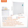 VEVOR Magnetic Glass Whiteboard, Dry Erase Board 1200 X 800 Mm, Wall-Mounted Large White Glassboard Frameless, with Marker Tray