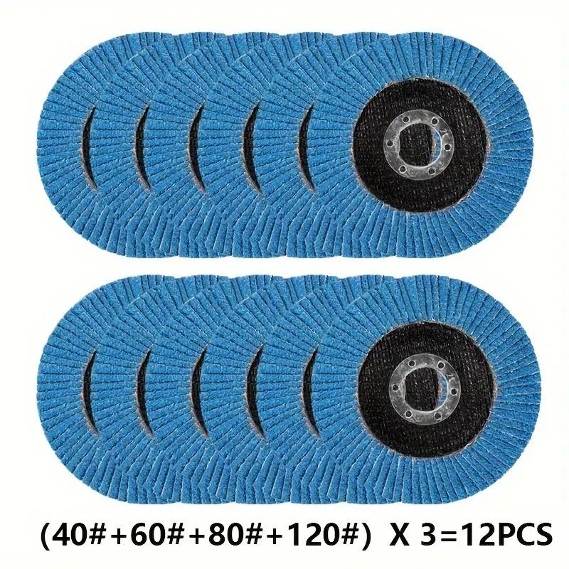 4/8/12Pcs 125mm Metal Sanding Flap Discs Angle Grinder Wheels Blade 40/ 60/80/120grit Flap Sanding Disc Angle Grinder Grinding