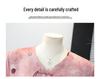 Middle-Aged Women's Plus Size Summer Top, Age-Reducing, Three-Quarter Sleeve, Chinese Style