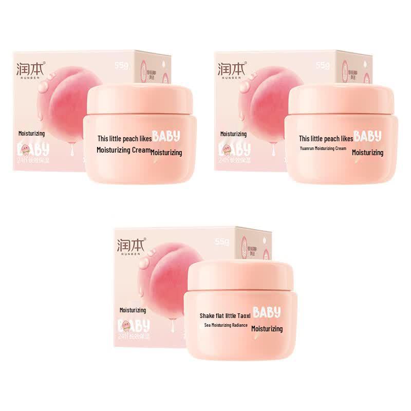 RUNBEN Xiaotaoxi Nourishing Hydrating Cream (3x55g) - for Kids & Baby