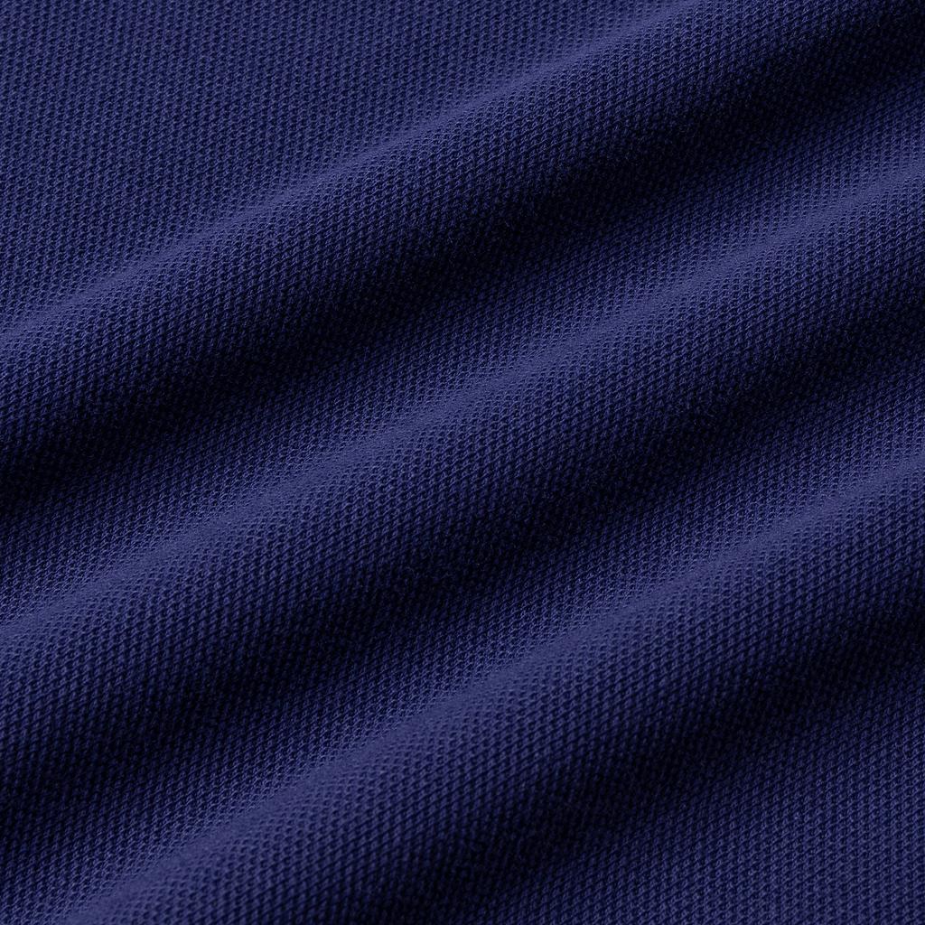 Polo Ralph Lauren Digital Logo Appliqué Vertical Button Short Sleeve Polo Shirt Men tops Dark-Blue 710921674-002