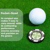 Lettore Magnetico per Green da Golf ad Alta Precisione Dimensioni Compatte Leggero Portatile Livella a Bolla Aiuto per la Lettura del Putting Green da Golf
