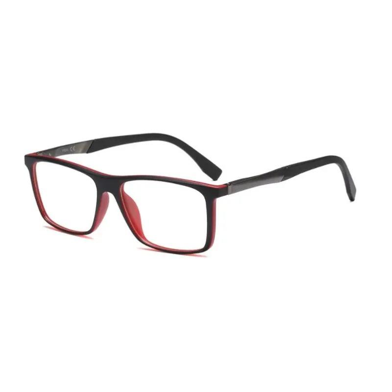 Fashion Unisex Anti Blue Light Reading Glasses For Men TR90 Lightweight Eyeglasses For Computer Square Hyperopia Glasses +2