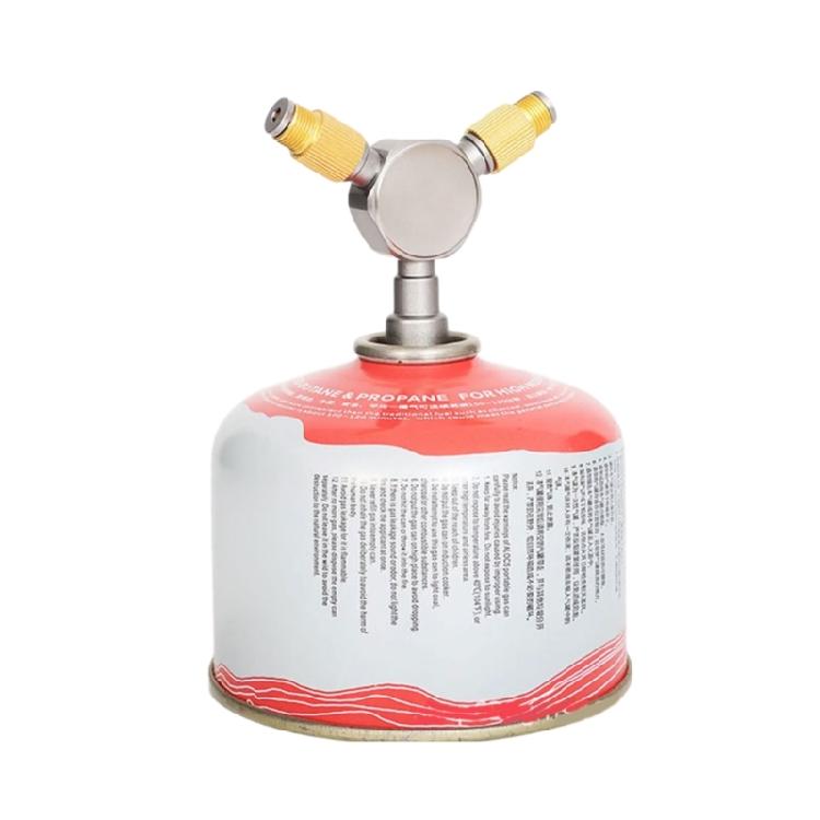 Gas Distributor Outdoor Safe Use Gas Tanks Conversion Head Gas Distributor Aluminum Gas Consumption Camp Stove Adapter