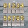 Birthday Party Cake Decoration Candles Gold-plated Gold Silver Bright Time and Space 0-9 Digital PVC Boxed Candles