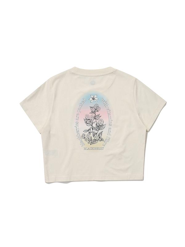 BBC EARTH Gradient Artwork Short Sleeve T-Shirt_Ivory