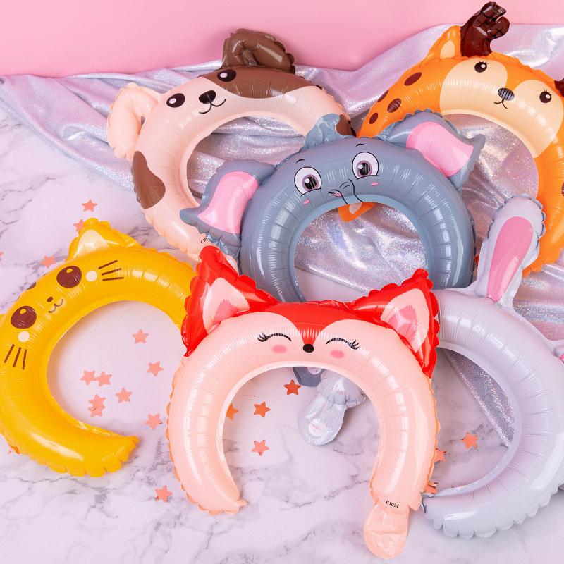 10 шт./упаковка, высококачественные, изысканные и милые повязки на голову из алюминиевой пленки в виде воздушных шаров (пожалуйста, не перекачивайте)