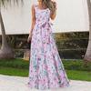 QICED Fashion Summer Spring Sleeveless U-Neck Casual Dresses