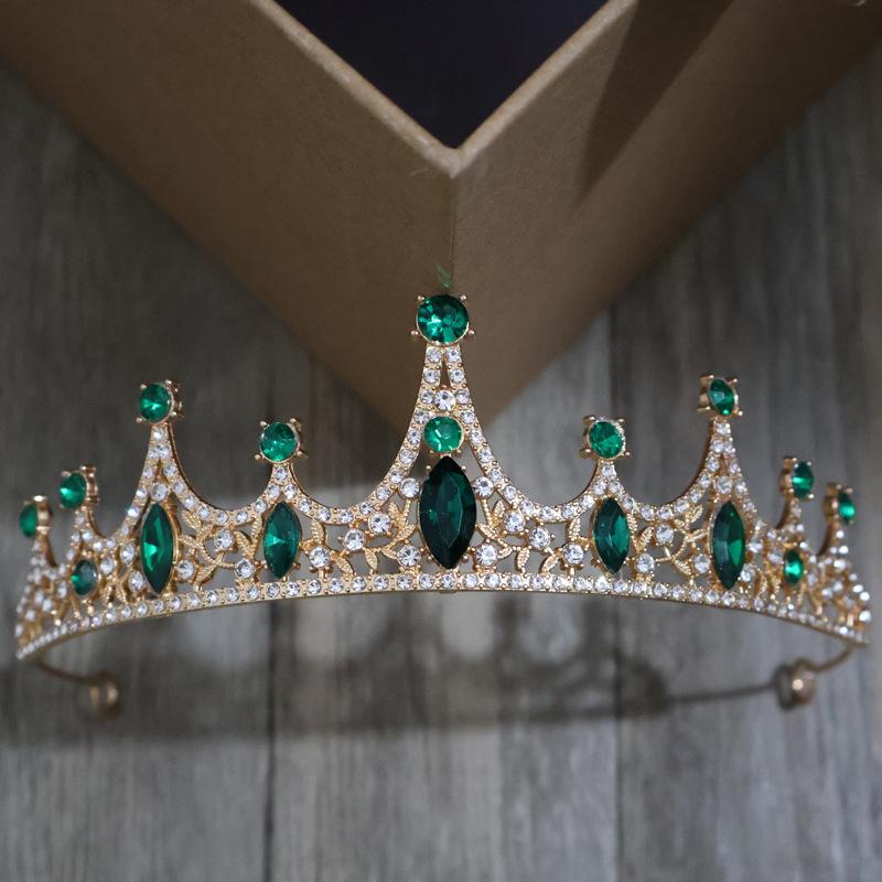 Europäische und amerikanische Brautkrone Tiara Haarschmuck Strass Mode Königin Hochzeitsaccessoires Prinzessin Ball Krone Stirnband