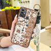 Phone Holder Protective Phone Case For ZTE Blade A53 Pro Durable Cute Back Cover Lanyard Anti-dust Fashion Design Ring