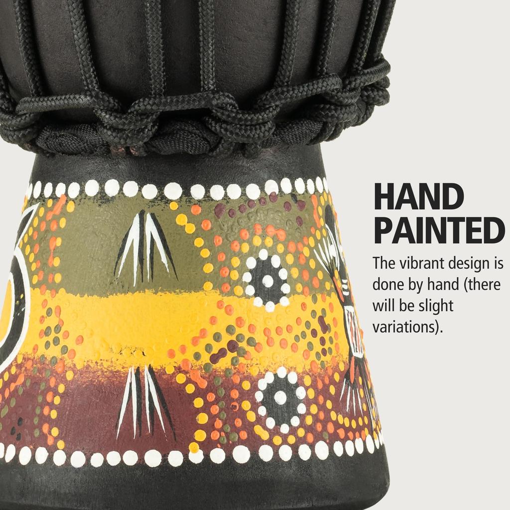 MEINL Percussion African Style Mini Djembe HDJ7-XXS Gecko Design