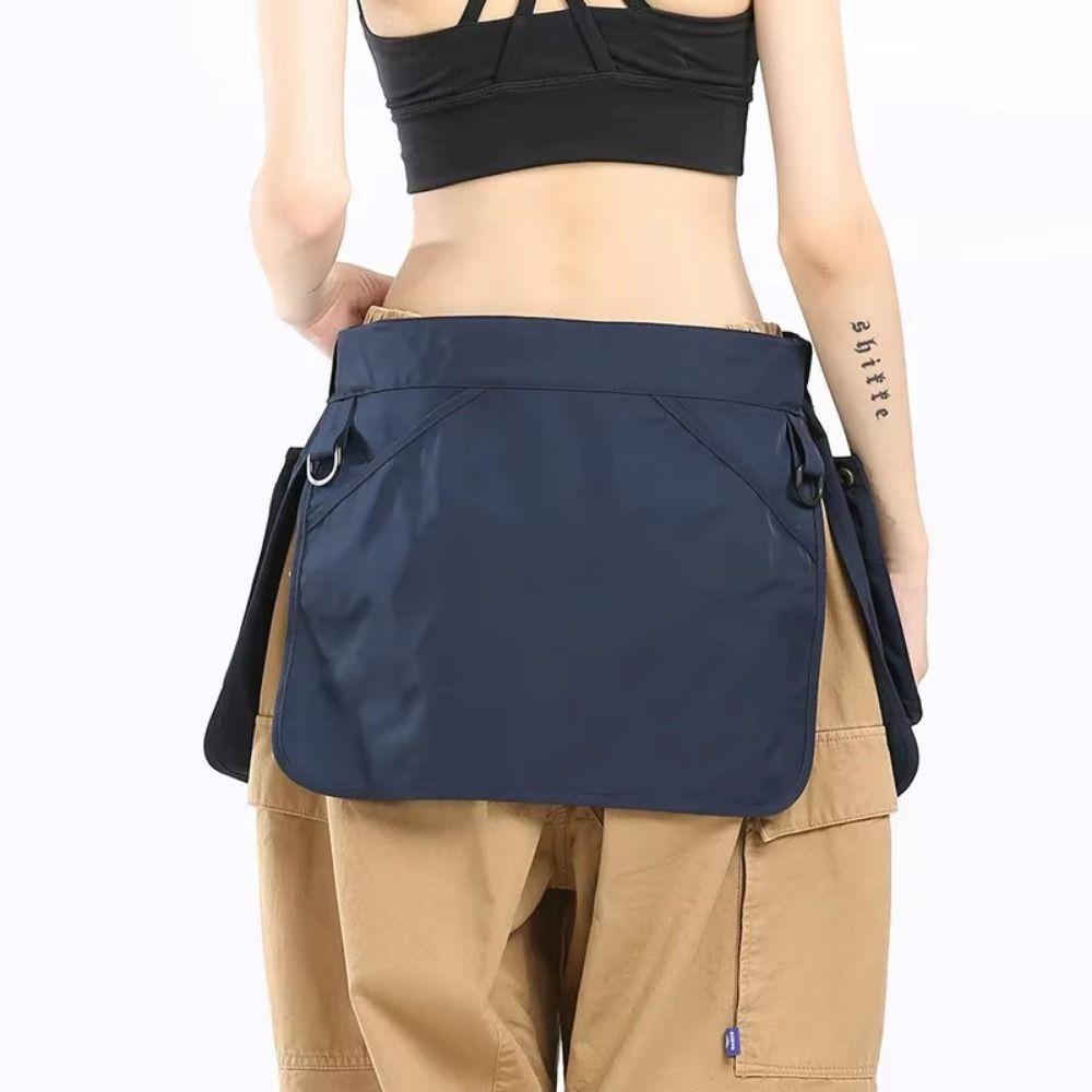 Multi-functional Waist Pack Black Fanny Pack Tool Pouch Apron Belt Bag  Camping