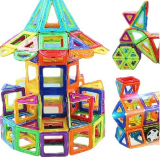Magnetic Tiles Building Blocks for Kids - 3D Puzzle Toy for Ages 3-6, Educational Tool for Boys and Girls