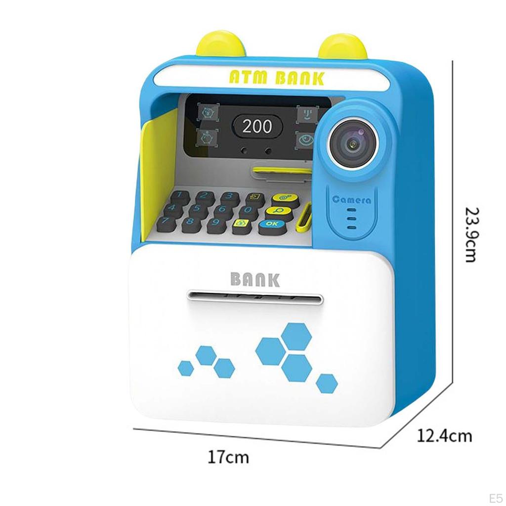 Electronic Money Bank small atm Machine Battery Operated Kids Piggy Boys