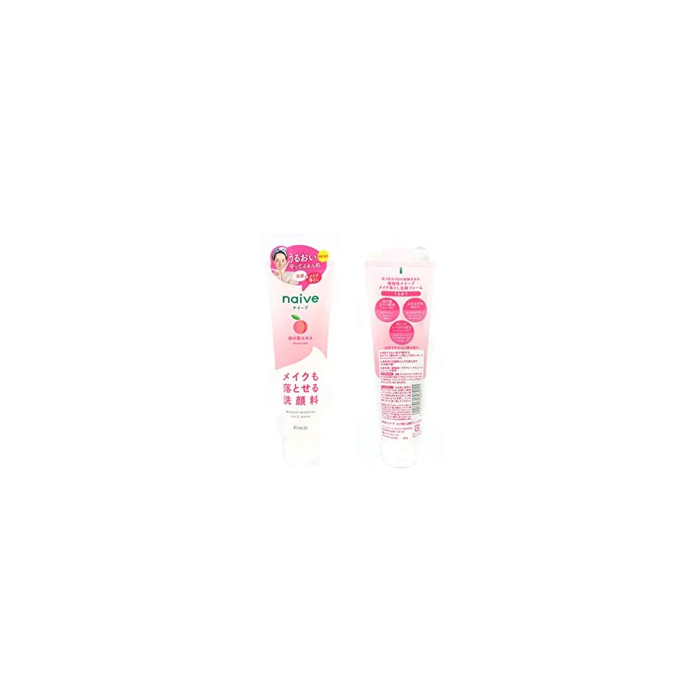 Naive Makeup Remover Cleanser with Peach Leaf Extract, 200g