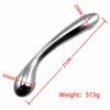 Heavy stainless steel double fake dildo G Spot wand anal beads butt plug metal prostate massager vaginal female sex toy women