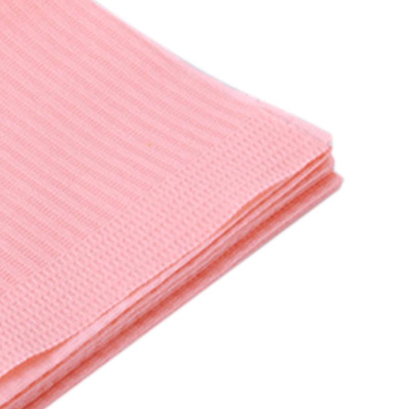 125pcs Disposable Tablecloth Simple Practical Waterproof Leakproof Disposable Table Cover for Nail Eyelash Salon Pink