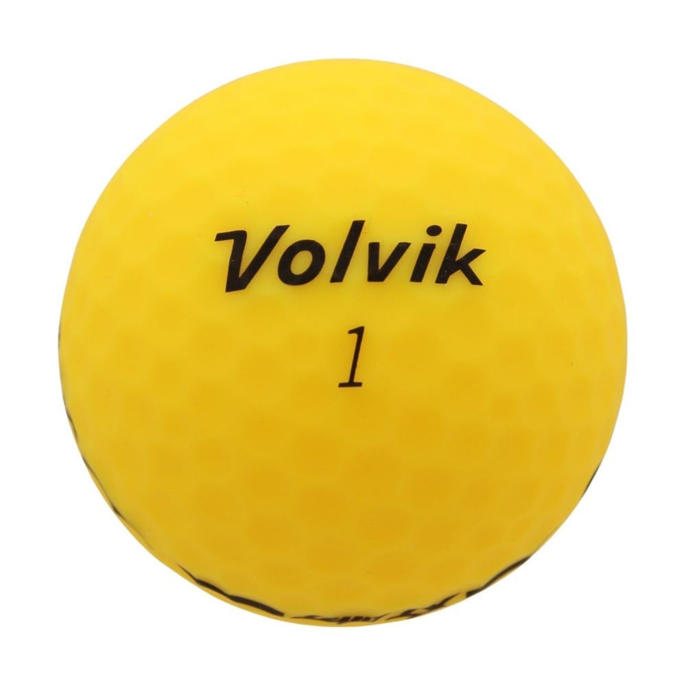 Volvik XT AMT Golf Balls, VOLVIK VIVID XT AMT, Yellow (3 Balls per Sleeve), Yellow
