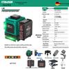 Green Light Outdoor Infrared Laser Level with Automatic Wall & Floor Alignment