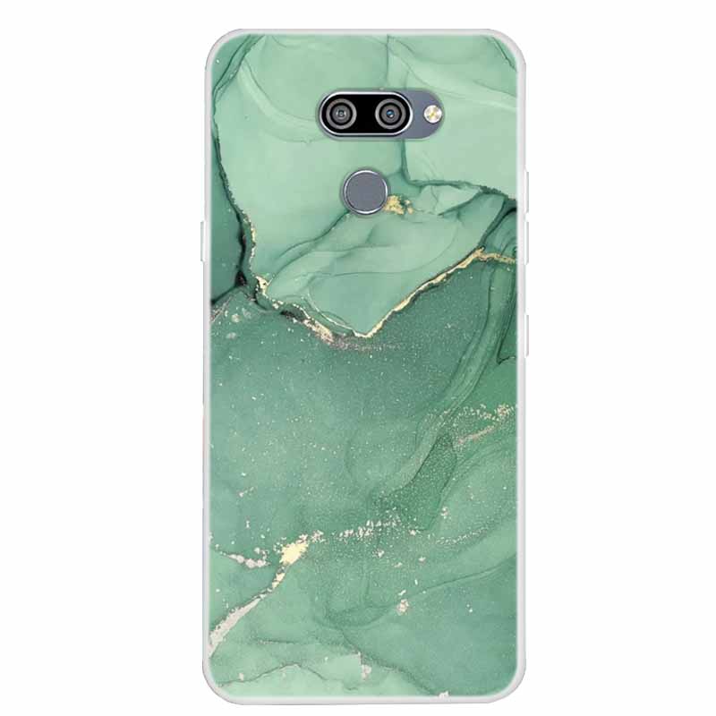 Per custodie LG K50 Q60 Marmo Trasparente Morbido TPU Silicone Cover Protettive per Telefono per LG K12 Prime / K12 Max X6 Custodia Q 60 Bumper Coque