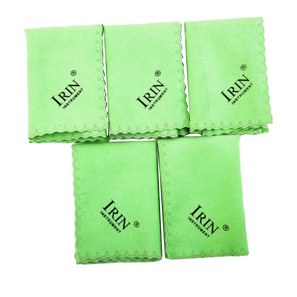 Guitar Cleaner Cleaning Towel Soft Cotton Instrument Cleaning Cloth for Acoustic Guitar Accessories and Piano Care зелёный