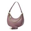 Pu Waterdrop Shape Handbag With Zipper Pocket For Daily Use