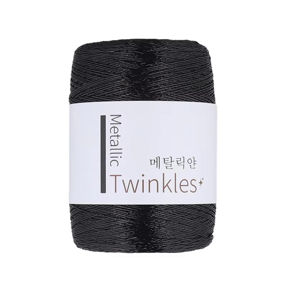 

Блестящая Металлическая Пряжа Разноцветная Пряжа Ручной Вязки Блестящая Пряжа для Крючка Тканые Изделия Ручной Работы чёрный