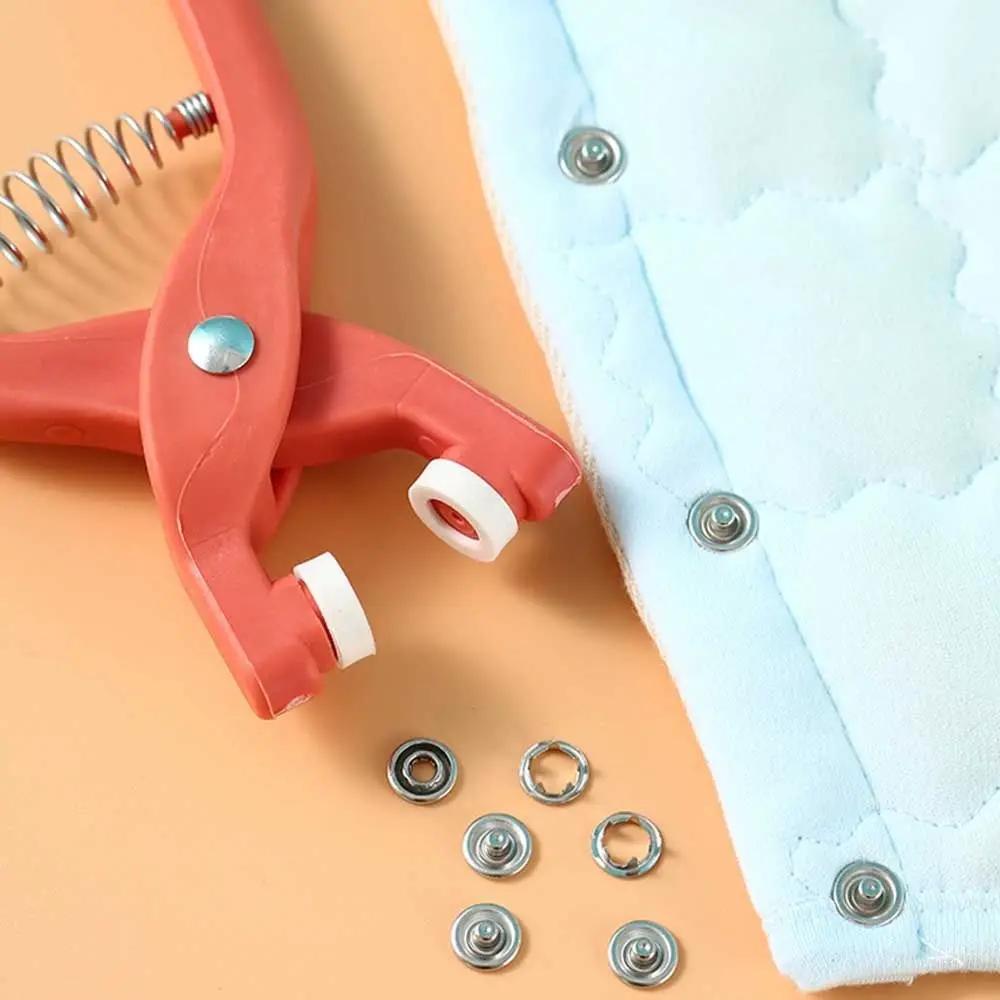 Buckle Installation Tool Crimping Pliers Snap Fasteners Pressure Plier Plastic Pliers Metal Sewing Buttons with 50 set button