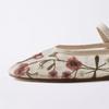 Mode Elegante Blumen Bestickt Marken Ballerinas Damen Atmungsaktives Mesh-Design Mary Jane Schuhe Leichte Bequeme Flache Sandalen