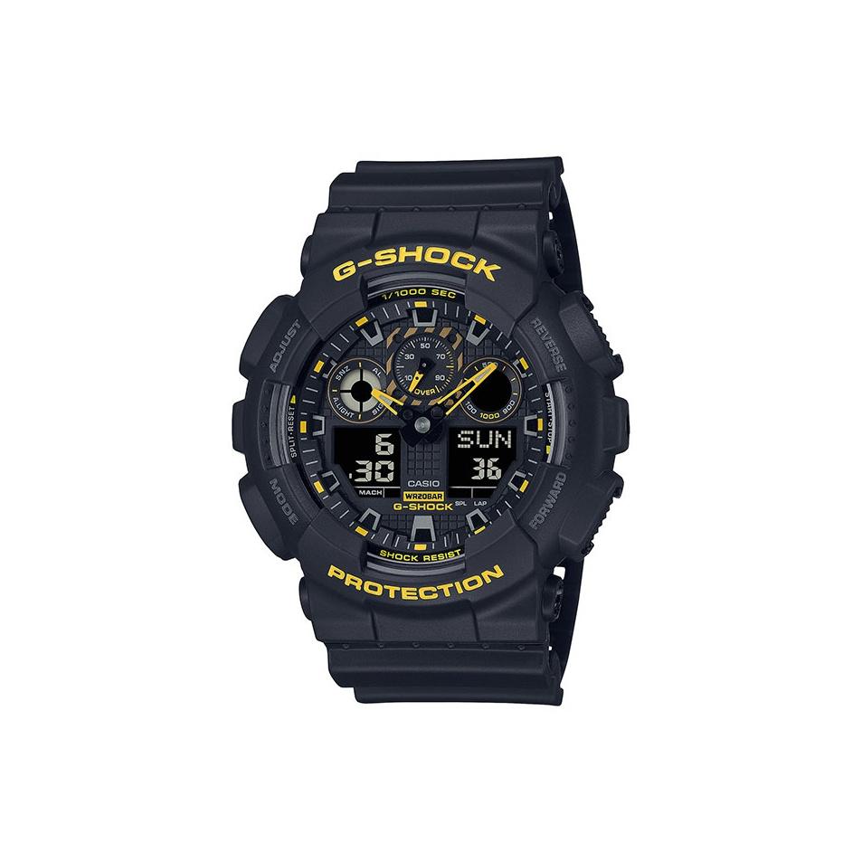 

CASIO Men Liquid Crystal/Analog Dual Display Series Black Watch GA-100CY-1APR GA-100CY-1APR Regular Watch Box