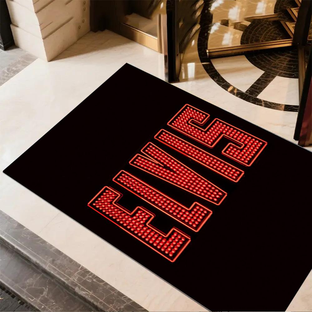 Elvis Presley Legend Area Rug Perfect for Study Room Entryway Kitchen Balcony Antislip Carpet Anime Office Decor Birthday/Christmas Gift