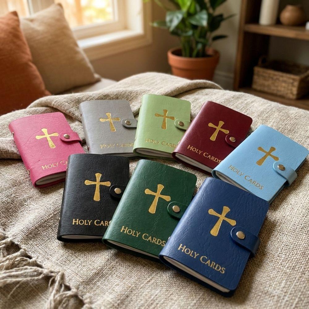 40 Slots Holy Card Booklet Compact Card Collection Case Prayer Card Organizer  Christian Gift