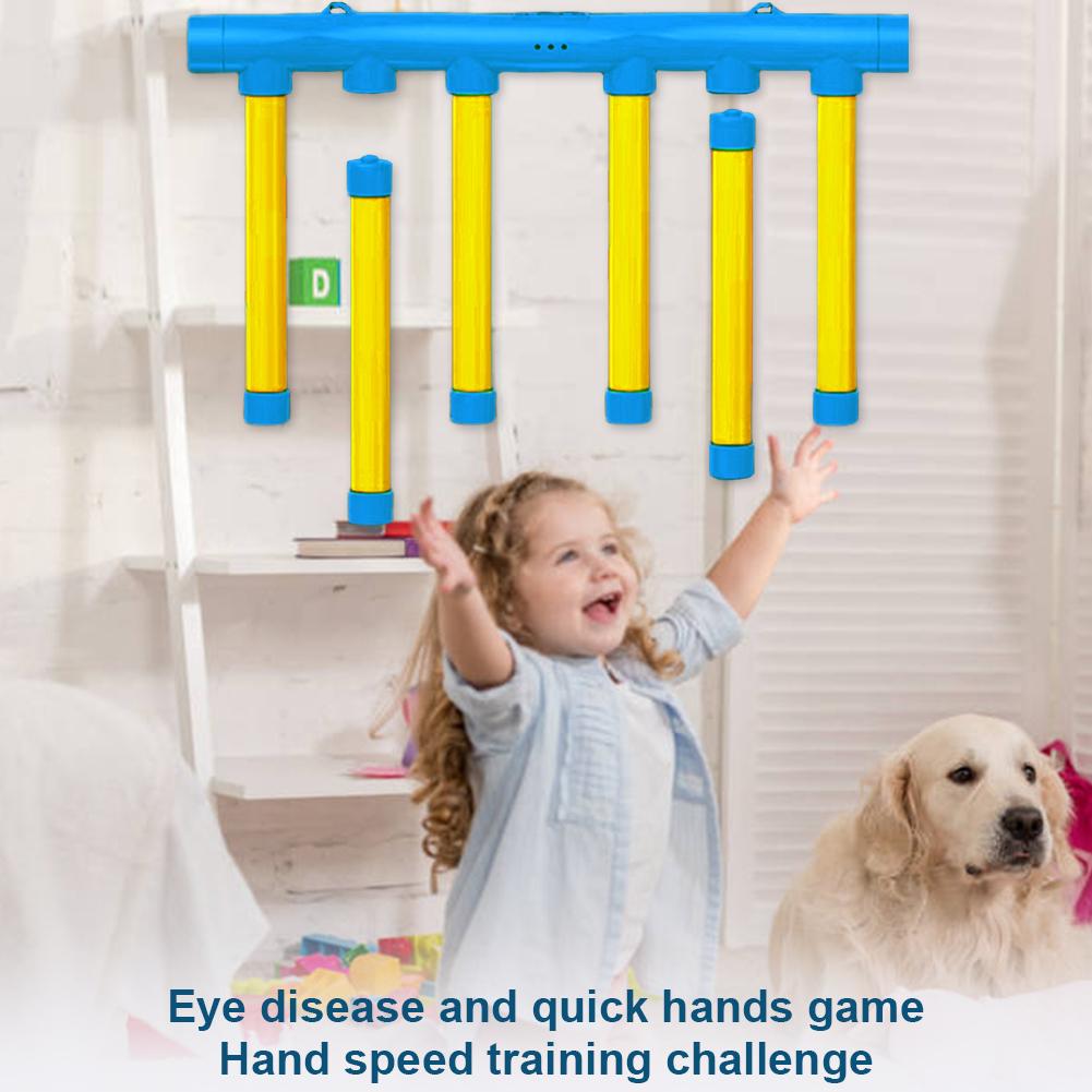 Challenge Falling Sticks Game Remote Control Stick Catcher Machine Stick Reflex Challenge Game for Training Reaction Ability