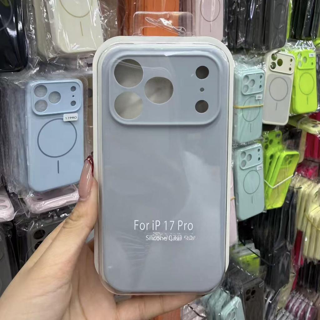 Luxury Liquid Silicone Original 1:1 Phone Case For iPhone Air 17 Pro Max 17 Pro 17 AI Camera Button Anti-drop Full-protect Cover