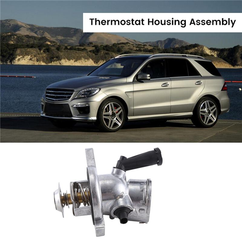 Authentic Car Engine Coolant Thermostat Housing Assembly For Mercedes Benz CLS63 E63 ML63 AMG 2007-2015 Parts 1562030275, 156203