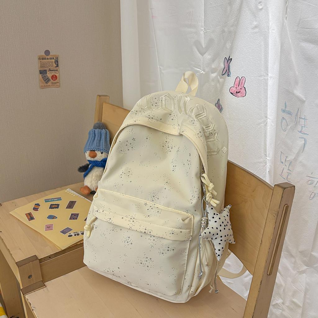 Schoolbag New Cute Cartoon Backpack Large Capacity Backpack Student Bag Design Sequined Star Casual Backpack