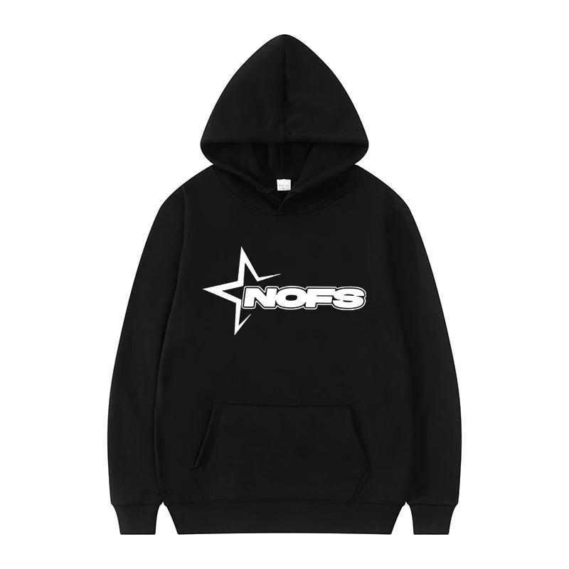 

2025 Autumn/Winter New Men s and Women s Solid Color Loose Hoodie NOFS Printed Street Trend Fashion Casual Sports Warm Hoodie 3XL