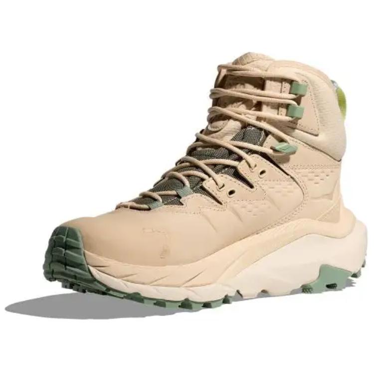 Hoka One One Kaha 2 Gtx Comfortable Non-Slip Durable Mid-Top Hiking Shoes Women Hiking Shoes Oak-White 1123156-OKLB