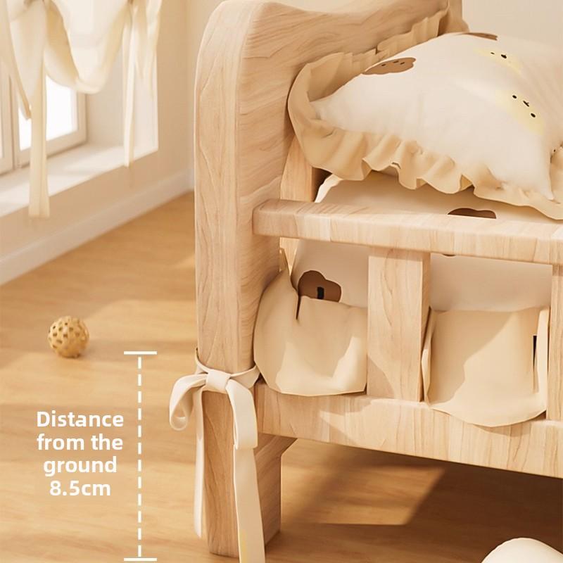 Solid Wood Dog Bed All-Season Pet House for Small & Medium Dog Teddy & Bichon Sleeping Sofa with Staircase Raised Dog House
