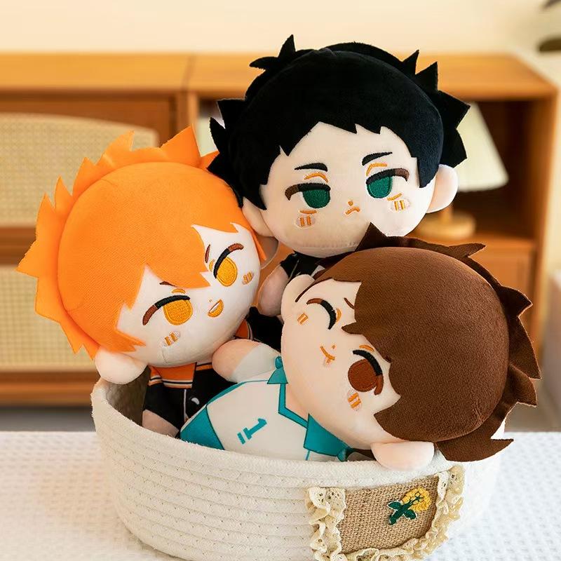 Anime Haikyuu!! Plush Toys Cute Shoyo Kenma Plushie Kawaii Bokuto Tsukishima Soft Doll Room Decor Collection For BIrthday Gift