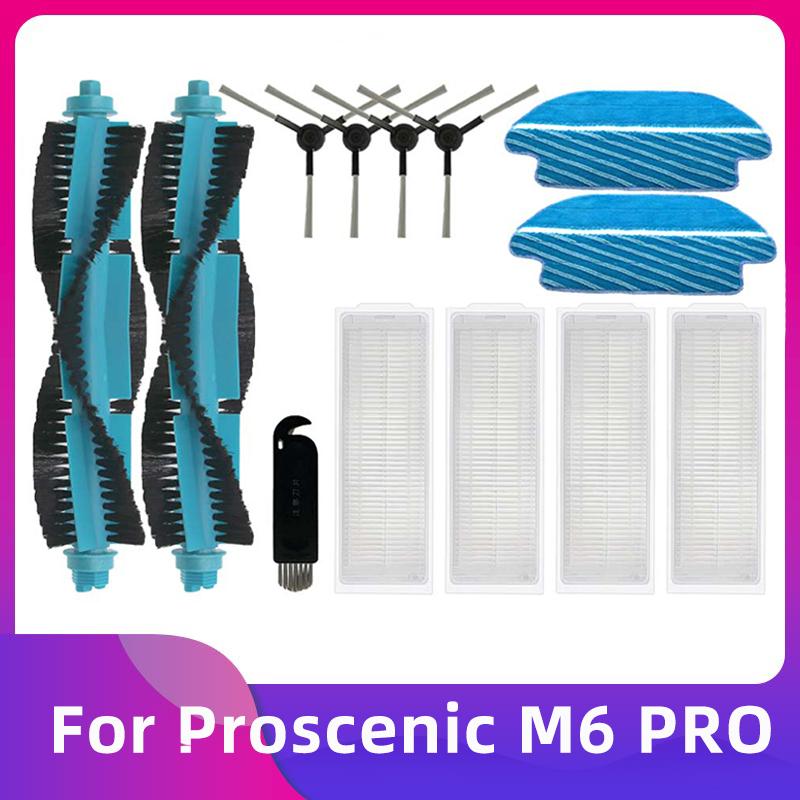 Fit For Proscenic M6 PRO Robot Vacuum Cleaner Main Brush Side Brush Hepa Filter Mop Pad Replacement Spare Parts Accessories