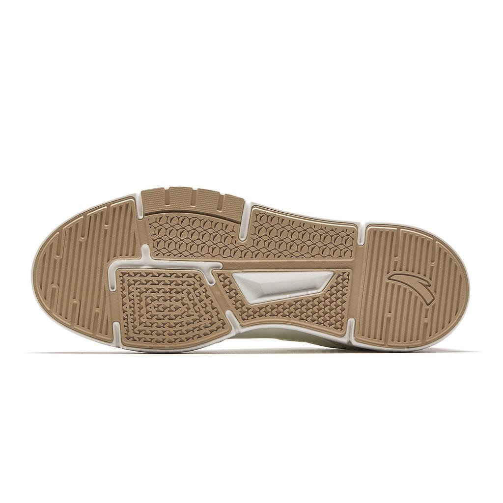 Anta Breath Abrasion Resistant Lightweight Low top Skateboard Shoes Men's White Gray Umber 112628026-5