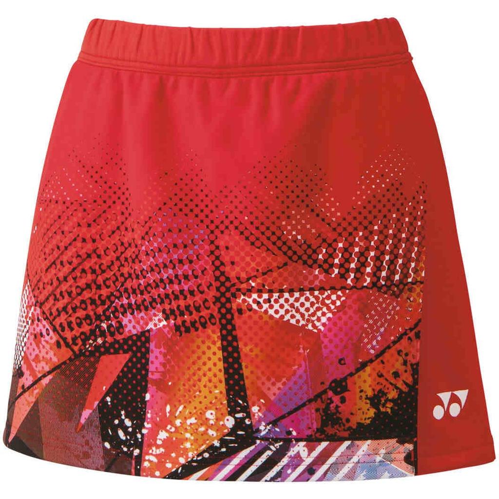 Yonex Skirt Inner Sunset Red Size L Women's (with Spats), 26106, (496),