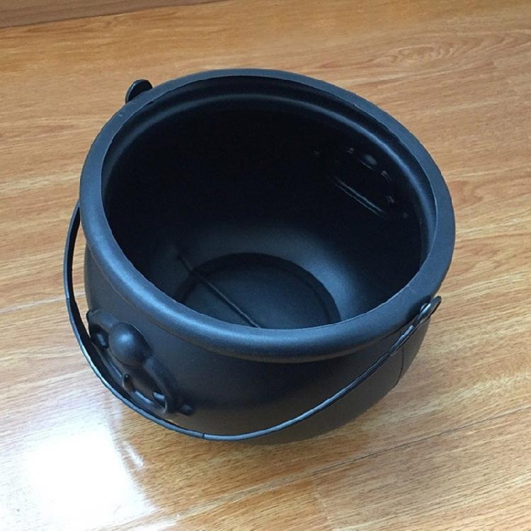 Multipurpose Halloween Theme Black Witch Cauldron Candy Basket for Birthday and Theme Parties Festives Accessories