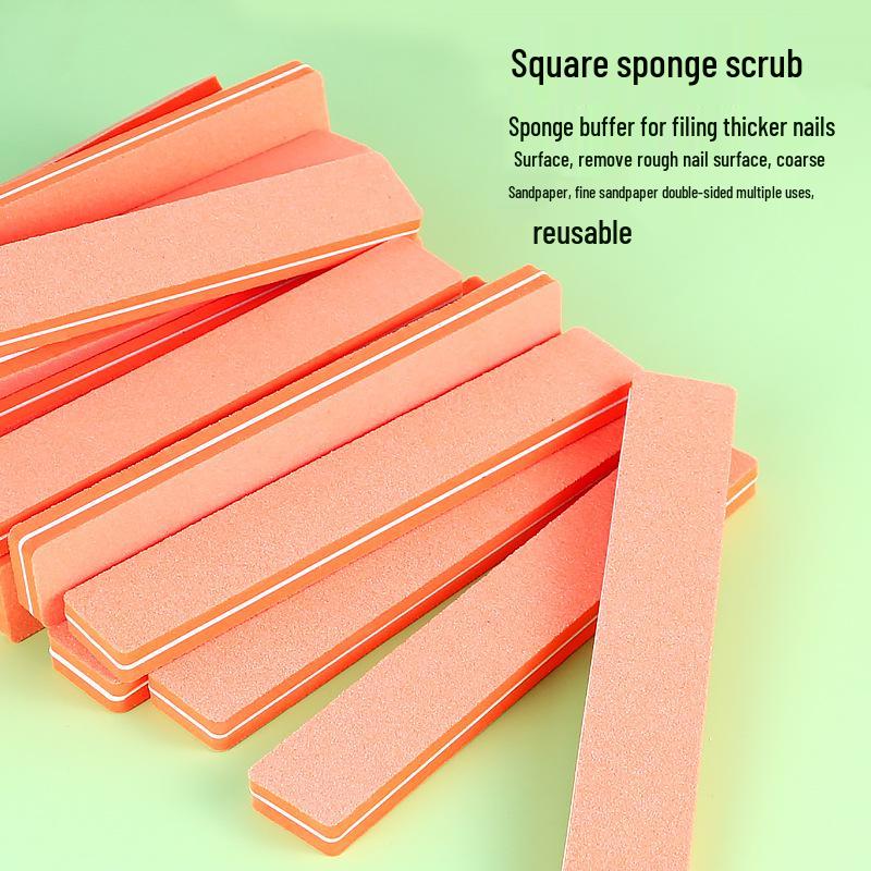 

Транскордонні пилки для нігтів: Двосторонні шліфувальні, полірувальні та скрабуючі смужки з м якими губчастими блоками для манікюру.