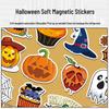 20 Halloween Magnet Set: Soft Magnetic Pumpkin & Ghost Stickers for Fridge